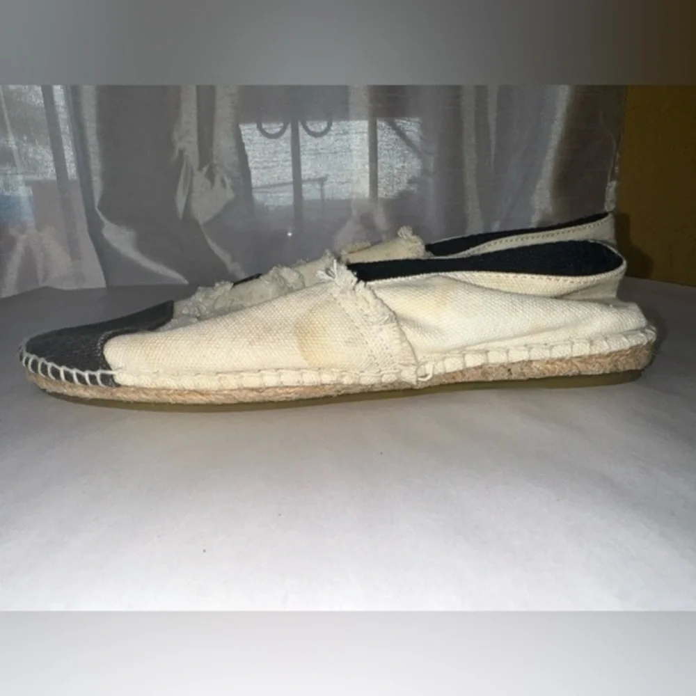 Used channel‎ tan CLOTH ESPADRILLES size 8